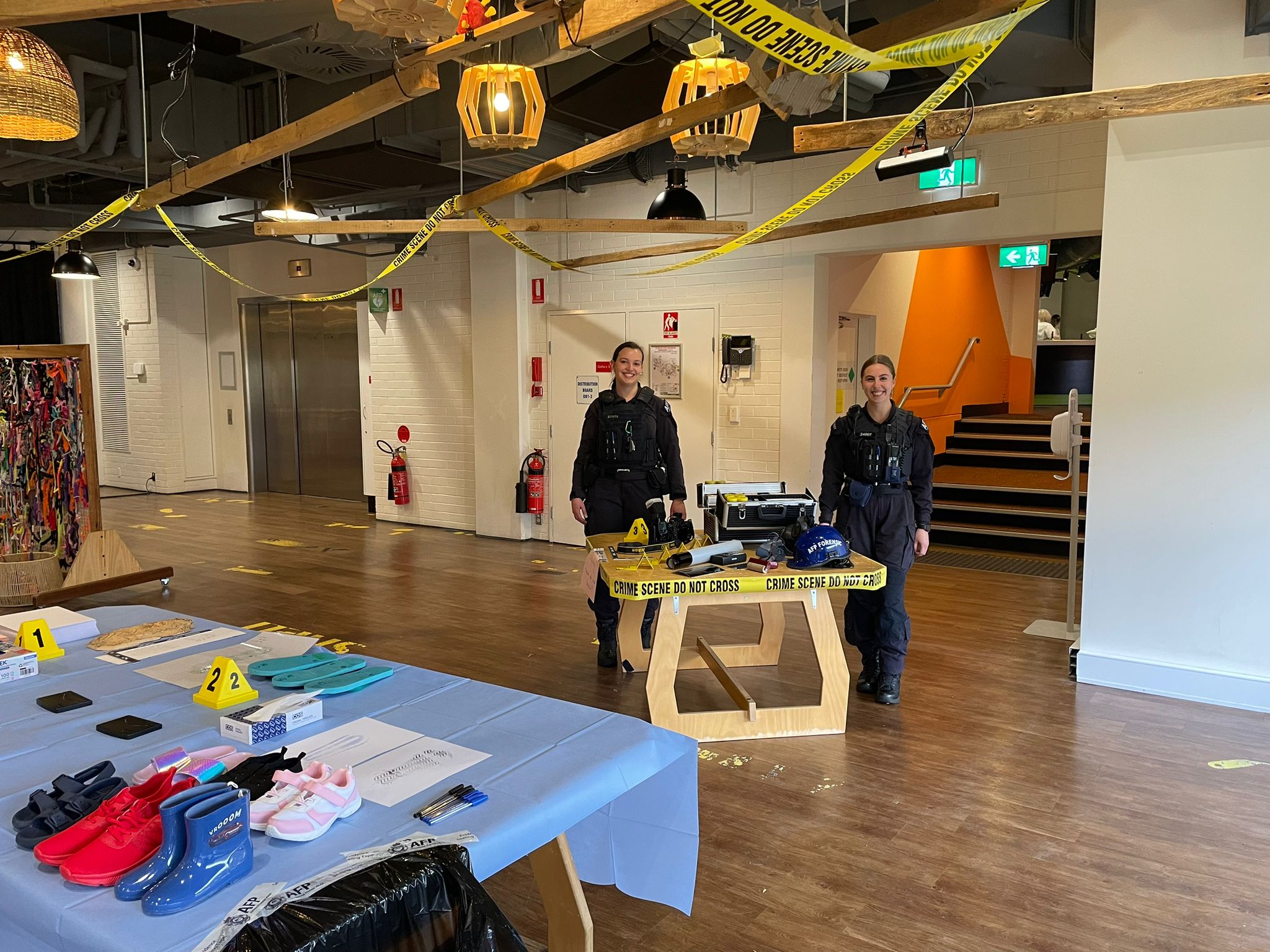 Members of the Australian Federal Police at Questacon